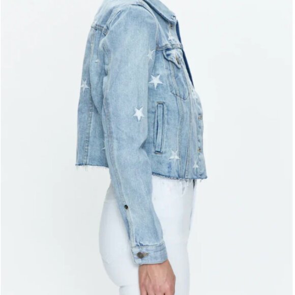 Pistola Brando Cropped Denim Jacket - Picture 4 of 5